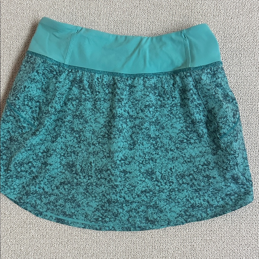 NWT Athleta Girl Run the World Skort Skirt Blue Teal size Large 12